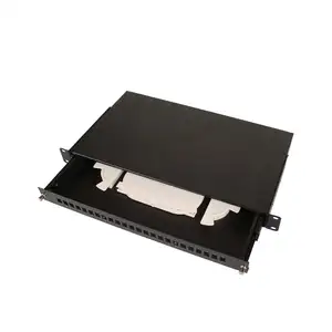 FTTH 12-24 코어 SC/FC/ST/LC ODF 랙 마운트 접합 종료 상자 광섬유 패치 패널