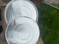 Barquettes en aluminium rondes pour aliments chauds et froids, pour distributeurs automatiques, pour pizzas, pour la restauration à emporter
