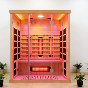 مورد صيني لغرف الساونا عالية الجودة، غرفة ساونا بالأشعة تحت الحمراء وكابينة ساونا خشبية للصالة الرياضية المنزلية مع معدات الساونا - Product Image 1