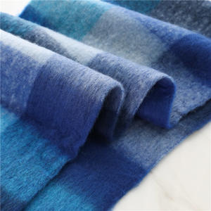 时尚冬季女式仿羊毛格子围巾 -- 秋季寒冷天气柔软厚实保暖色块超大披肩 - Product Image 5