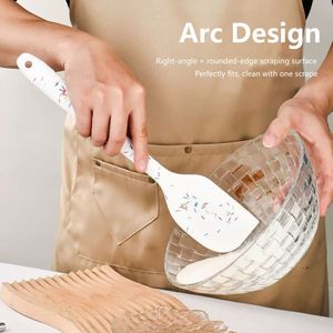 Ensemble de 6 spatules en silicone écologiques avec couteau à découper, pinceau, outils de pâtisserie, boîte à ustensiles de cuisine, passe au lave-vaisselle - Product Image 2