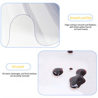 Film souple en PVC transparent en vrac, durable et anti-salissure, pour couvrir les tables à la maison, au bureau, à l'école, à l'hôpital et dans les lieux commerciaux