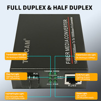 Convertidor de Medios Ethernet TiNCAM Gigabit con 1 Puerto RJ45 + 1 Puerto SFP, Transceptores SFP Bidi, Switch de Red, Convertidor de Medios de Fibra