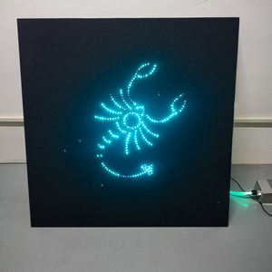 完成した星空効果音響モジュラータイル光ファイバースター天井パネルキットポリエステルファイバーボードパネルライトシステム - Product Image 3