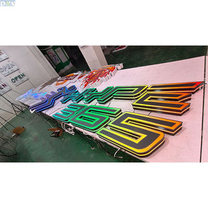 ป้ายร้านยิม Denison Custom Company แบบ RGB <span class=keywords><strong>Dynamic</strong></span> 3D LED ตัวอักษรเรืองแสง กันน้ำ IP65 สำหรับภายนอกอาคาร พร้อมการรับประกัน 2 ปี - Product Image 2