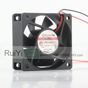 Sunon 5V 24V 48V DC12V 1,7 W AC EC 6025 60X60X25MM 6CM Suspensión magnética Inversor de chasis silencioso 2 cables <span class=keywords><strong>KDE1206PTV1</strong></span> Ventilador de refrigeración - Product Image 4