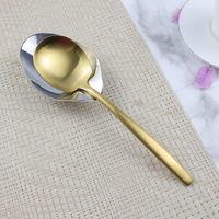 Support de Cuillère de Service en Acier Inoxydable, Repose-Cuillère de Buffet Poli Miroir pour Hôtels et Restaurants (Vente en Gros)
