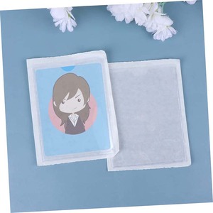 Bolsillos de biblioteca transparentes Pegatinas Tarjeta de identificación Nombre Titular de la insignia Etiquetas adhesivas Titulares DE FOTOS Bolsillos para adhesivo de manga de negocios - Product Image 3