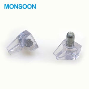 MONSOON Furniture Hardware <b>Shelf</b> Support Pint Clear Transparent Wardrobe Plastic Holder Cupboard 5mm <b>Shelf</b> Support - Product Image 5