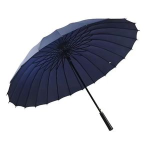 Paraguas Recto de 24 Varillas con Logotipo Personalizado, Apertura Automática, Mango Largo, Ligero, Resistente al Viento, Toldo Grande, Tela de Nailon 190T, para Adultos - Product Image 1