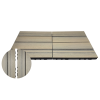 Plancher de terrasse extérieur en composite bois-plastique, design moderne, antidérapant, étanche, écologique, à emboîtement carré, pour jardin et parc