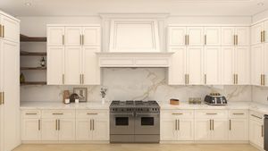 Muebles de Cocina Modulares de Estilo Shaker Elegante, Diseño de Bloques Simple, Personalizables, Madera Maciza, Granito, para Casas y Apartamentos - Product Image 4