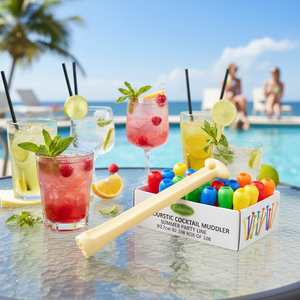Cocktail Muddler in plastica colorata per feste estive con accessori per bevande 108 - Product Image 3