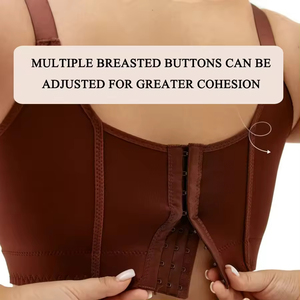 Sujetadores con aros lisos y cómodos de talla grande al por mayor de fábrica, <span class=keywords><strong>sujetador</strong></span> push-up transpirable y ajustable para mujer - Product Image 3