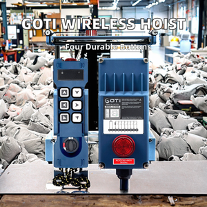Télécommande industrielle sans fil GOTI GT-RS04 pour grue et palan, clavier plastique étanche à 4 boutons, code fixe pour treuil - Product Image 2
