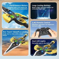 Épée laser lumineuse télécommandée à double contrôle et drone volant en mousse à 360 degrés