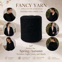 Chunky Linen Blend Yarn 1/19s Textured Dyed Breathable Knitting Yarn for Sweater Cardigan Shawl Scarf Warm Cozy Soft