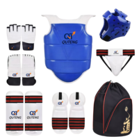 Protège-poitrine Quteng pour le kickboxing, kit d'entraînement d'arts martiaux, équipement de Taekwondo avec logo personnalisé, protection corporelle Muay Thai, entraînement Sanda