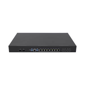 Servidor/Enrutador/<span class=keywords><strong>Firewall</strong></span> VPN de Montaje en Rack 1U con 8 Puertos LAN 2.5G, 2 DDR4 y 2 Ranuras NVME, Doble Fuente de Alimentación Redundante, 4 SFP+ 10G, 2 QSFP+ 40G - Product Image 1