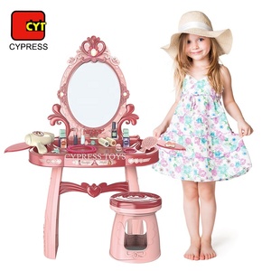 Nuovo Design 2021: Giocattolo Tavolo da <span class=keywords><strong>Trucco</strong></span> per Bambini con <span class=keywords><strong>Set</strong></span> di Cosmetici, Musica e Luci - Product Image 5