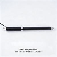 Actionneur linéaire en ligne YH8-526S 2500N robuste IP66 avec retour d'information, petit tube, 12V/24V pour l'automatisation industrielle et les VR