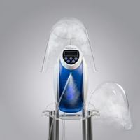 Appareil de soin de la peau à ions négatifs O2Toderm longue durée de vie, avec jet d'oxygène, brume infusante, dôme de protection et équipement facial ionique pour salon, pour le visage et la poitrine