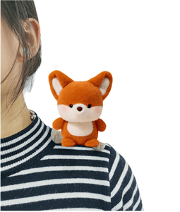 Peluche Volpe Arancione Carina, Seduta e Sdraiata, <span class=keywords><strong>Due</strong></span> Misure, Tessuto Morbido e Delicato sulla Pelle, Imbottitura in Cotone PP, Adorabile Cuscino per Dormire, Regalo Caldo e Accogliente - Product Image 1