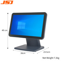 Терминал POS JSJ66 с сенсорным экраном 15,6 дюйма, Intel I3, 4 ГБ DDR3, 128 ГБ SSD, Windows/Android, Bluetooth 5.2, Wi-Fi 6