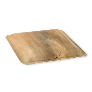 Assiettes jetables carrées en feuilles de palmier naturelles, écologiques, biodégradables, luxe, 23x23cm, pour fêtes - Product Image 3