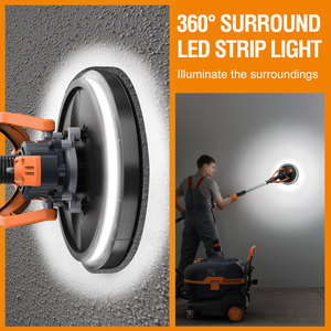 Máy chà nhám tường khô không chổi than MAXXT 2024 mẫu mới 550W tích hợp đèn LED dùng cho tường trát bột - Product Image 2