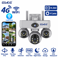 V380 Pro 4G WiFi Security CCTV Camera Two Way Audio Full Color Night Vision H.264 IP66 Waterproof For Indoor Outdoor CCTV Camera
