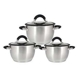 Ensemble de casseroles et poêles en acier inoxydable extensible 10 pièces, design nid d'abeille, poignées métalliques amovibles, compatible lave-vaisselle et four - Product Image 2
