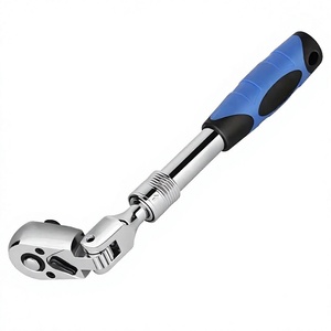 Llave de trinquete flexible de mango corto de 1/4, 3/8, 1/2 pulgada con 72 dientes, compacta, mini, para bricolaje, OEM, con cabezal ajustable 180° y mango ergonómico - Product Image 2