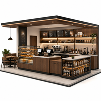 Mobiliario Modular Resistente, Impermeable y Ecológico con Recubrimiento en Polvo para Diseño Interior de Cafeterías y Tiendas Minoristas