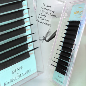 Abonnie 005 j 8mm Plateau pour extensions de <span class=keywords><strong>cils</strong></span> inférieurs, plateaux à <span class=keywords><strong>cils</strong></span> en velours, noir mat - Product Image 2