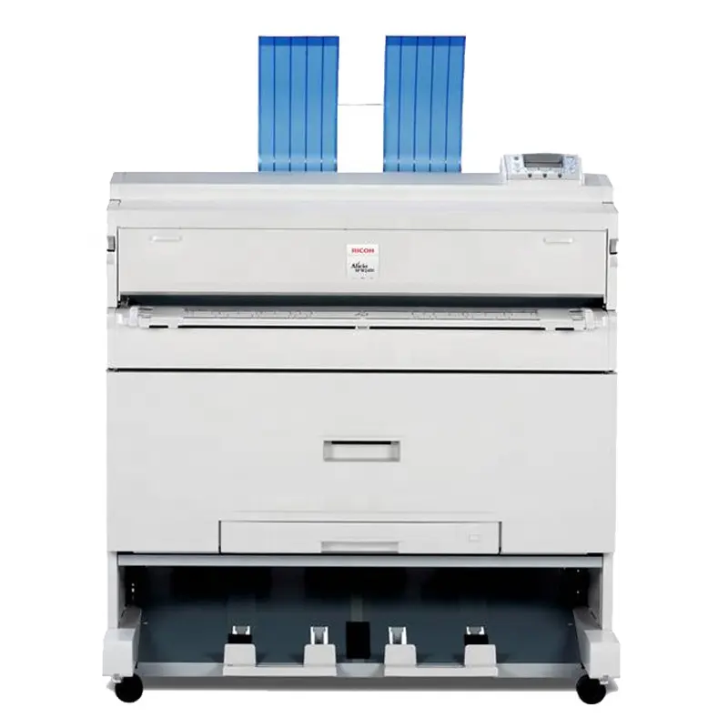 Printer Senyawa Digital Warna Remanufaktur A0 Pencetak Dokumen Format Lebar W3601 W2401 untuk Mesin Fotokopi Teknik Ricoh