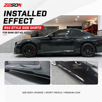 Jupes latérales en fibre de carbone sèche style R44 pour BMW M2 G87 Coupé, paire gauche et droite, 2023+