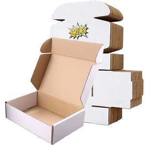 Vente en gros Boîte de papier en carton pliable personnalisée blanche Boîte d'expédition postale 12x9x3 Boîte en carton d'expédition de <span class=keywords><strong>littérature</strong></span> pour l'expédition - Product Image 4