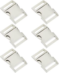 Bytiyar Buckle Pcs Inch Mm Quick Side Release <b>Clips</b> Metal Buckles For Straps Webbing Paracord Bracelet Dog <b>Collar</b> Backpack Belt - Product Image 1