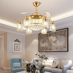 Ventiladores de techo para sala de estar, luz colgante, aplicación inteligente, Control remoto, luces de araña plegables, ventilador, lámpara de techo regulable - Product Image 4