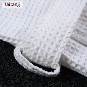 Taitang Draps Hôtel 100 Coton Peignoir De Bain Gaufré Doux Femmes Hommes Peignoir Blanc Gaufré Hôtel Peignoir