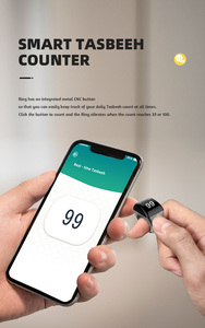 2025 mới weslamic itasbih hồi giáo itasbih tasbeeh khen ngợi truy cập hồi giáo thông minh NFC zikr nhẫn với ứng dụng cho nam giới và phụ nữ - Product Image 3