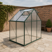 Kit de serre en polycarbonate, abri de culture préfabriqué transparent pour semis, légumes, fleurs, jardin, cour arrière