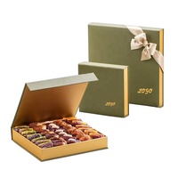 Emballage vide de boîte-cadeau de chocolat avec fermeture magnétique de luxe de marque personnalisée d'usine avec séparateurs