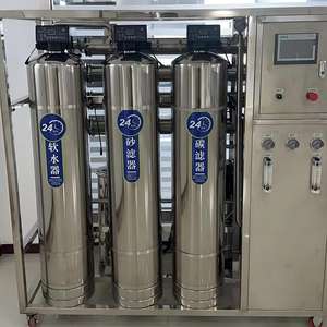 Usine de dessalement d'eau de mer industrielle à commande PLC, système d'osmose inverse 10tph, machine à eau RO - Product Image 1