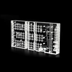 La luce di alta precisione guida i componenti di legame di diffusione resistenza chimica acrilico medicali pneumatici blocco collettori - Product Image 1