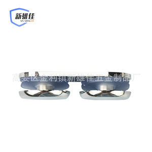 Zinc Alloy Glass <b>Clamp</b> Oval Mirror <b>Light</b> Wall Mount For Shower Room Door Fixing Link XXJ-9658 - Product Image 2