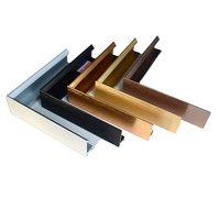 Cinq couleurs Taille personnalisée 24x36 pouces Design de mode international Or brillant Profil de cadre en aluminium