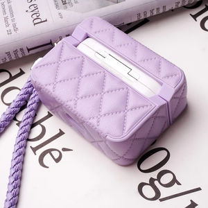 Rhombus Puffer Down Jacket Style Design Housse pour écouteurs en caoutchouc pour Air Pods <span class=keywords><strong>AirPods</strong></span> 1 <span class=keywords><strong>2</strong></span> 3 4 pour Apple <span class=keywords><strong>Airpods</strong></span> Pro <span class=keywords><strong>2</strong></span> - Product Image 4