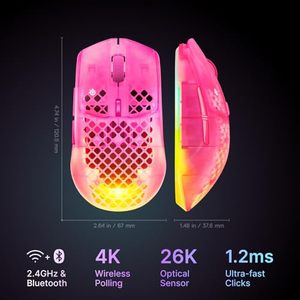 <span class=keywords><strong>Souris</strong></span> de jeu <span class=keywords><strong>sans</strong></span> <span class=keywords><strong>fil</strong></span> <span class=keywords><strong>SteelSeries</strong></span> Aerox 3 Gen 2, tri-mode, 68g, ultra-légère, coque creuse, <span class=keywords><strong>souris</strong></span> <span class=keywords><strong>sans</strong></span> <span class=keywords><strong>fil</strong></span> pour esports, pour les joueurs sur PC - Product Image 3